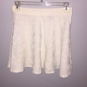 Floral Off-White Skirt